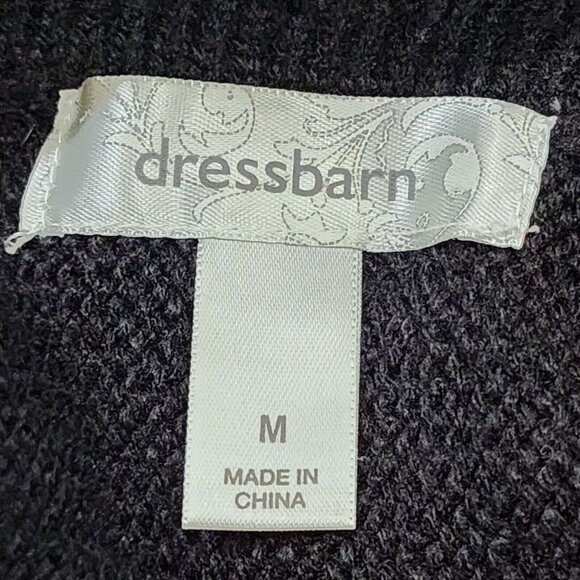 Dressbarn Womens Black And White‎ Sweater Cowl Neck Size Medium - Picture 4 of 14